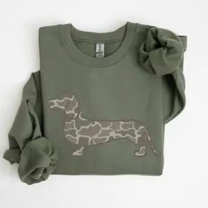 Dachshund Duck Camo Sweatshirt, Duck Camo Wiener Dog, Duck Camo Doxie Crewneck, Doxie Lover Sweatshirt, Dachshund Mom Dad SweatshirtPeekaboo Cat Sweatshirt, Cute Black Cat Crewneck, Funny Cat Lover Gift, Cozycore Pullover for Women & Men