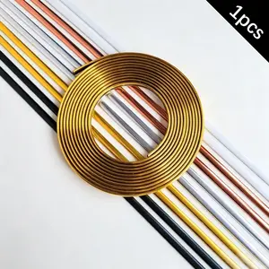10m PVC Self-Adhesive Wall Molding Strip, Wall Panel Molding, Decorative Gap Filler Tape, Door Window Sills Furniture Joint Edge Trim, Anti-Collision Wallpaper Border, Versatile Use