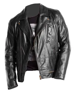MotorCycleJackets Mens Asymmetrical Black Leather Motorcycle Jacket