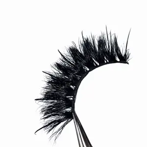 "Nightmare" 20mm Spike Fluffy Lashes Full Volume Faux Mink Dramatic Strip Eyelashes for Bold Eye Makeup