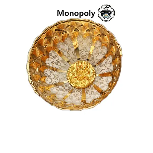 Artisan Golden Dragon Jian Zhan - Premium Handcrafted Gold-Inlay Ceramic Collectible, Ideal for Lunar New Year, Corporate Gifting, Birthdays, Unique Cultural Masterpiece
