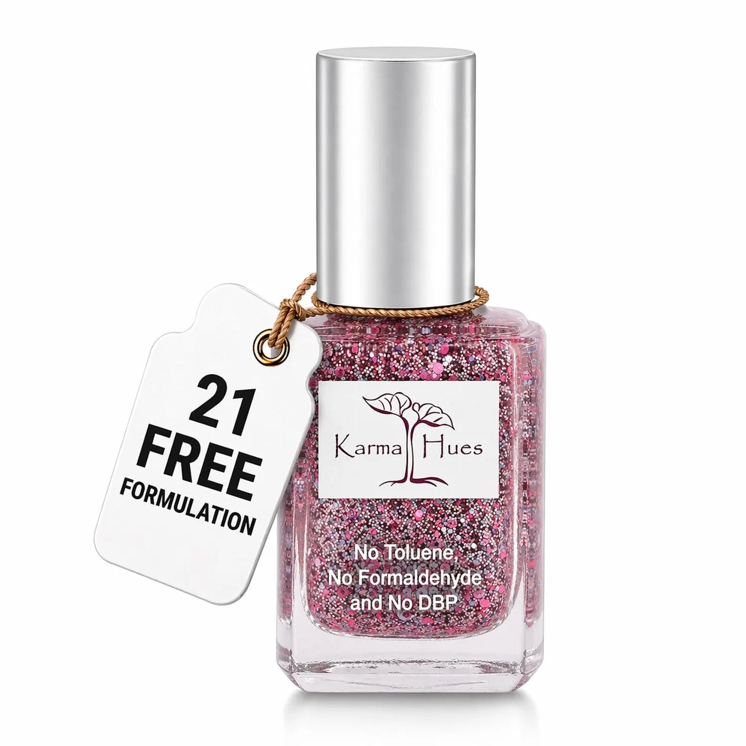Karma Naturals Nail Polish, Bubbly Ro-Who - Long-Lasting Plant-Based Nail Color with a Vegan, Non-Toxic, and Gentle Eco-Friendly Formula, Nail Art, Quick Dry