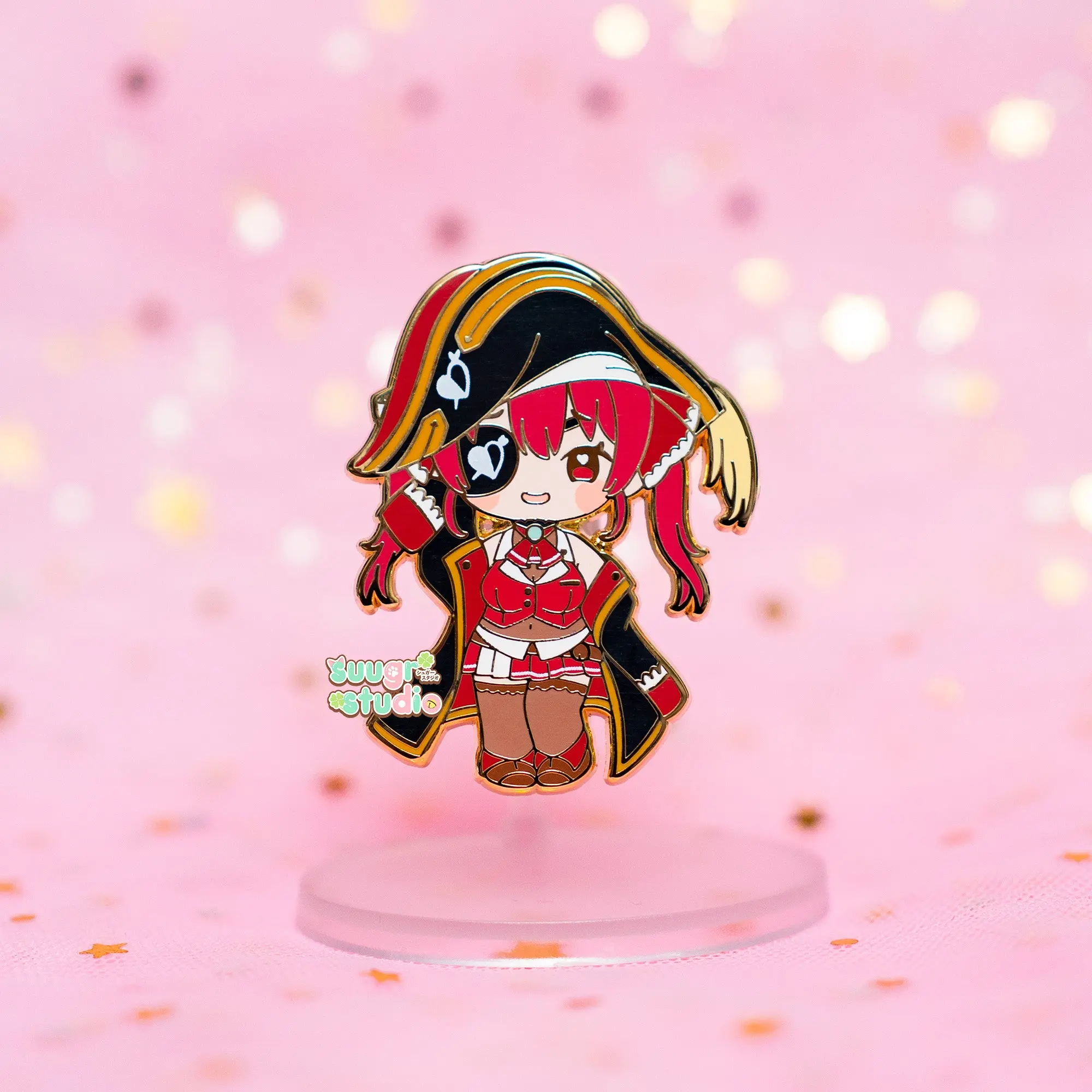 Holo Vtuber Marine Enamel Pin