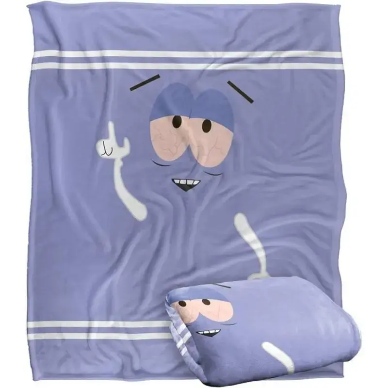 South Park Towelie Officially Licensed Fleece Blanket - Premium Fleece Material Silky Touch Super Soft Throw for Bed Sofa Office Travel Camping Mother's Day Valentine's Day Birthday Christmas Gift