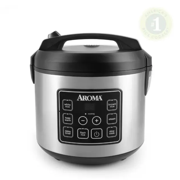 20-Cup Digital Rice Cooker & Food Steamer with Bonded Granite Nonstick Ceramic