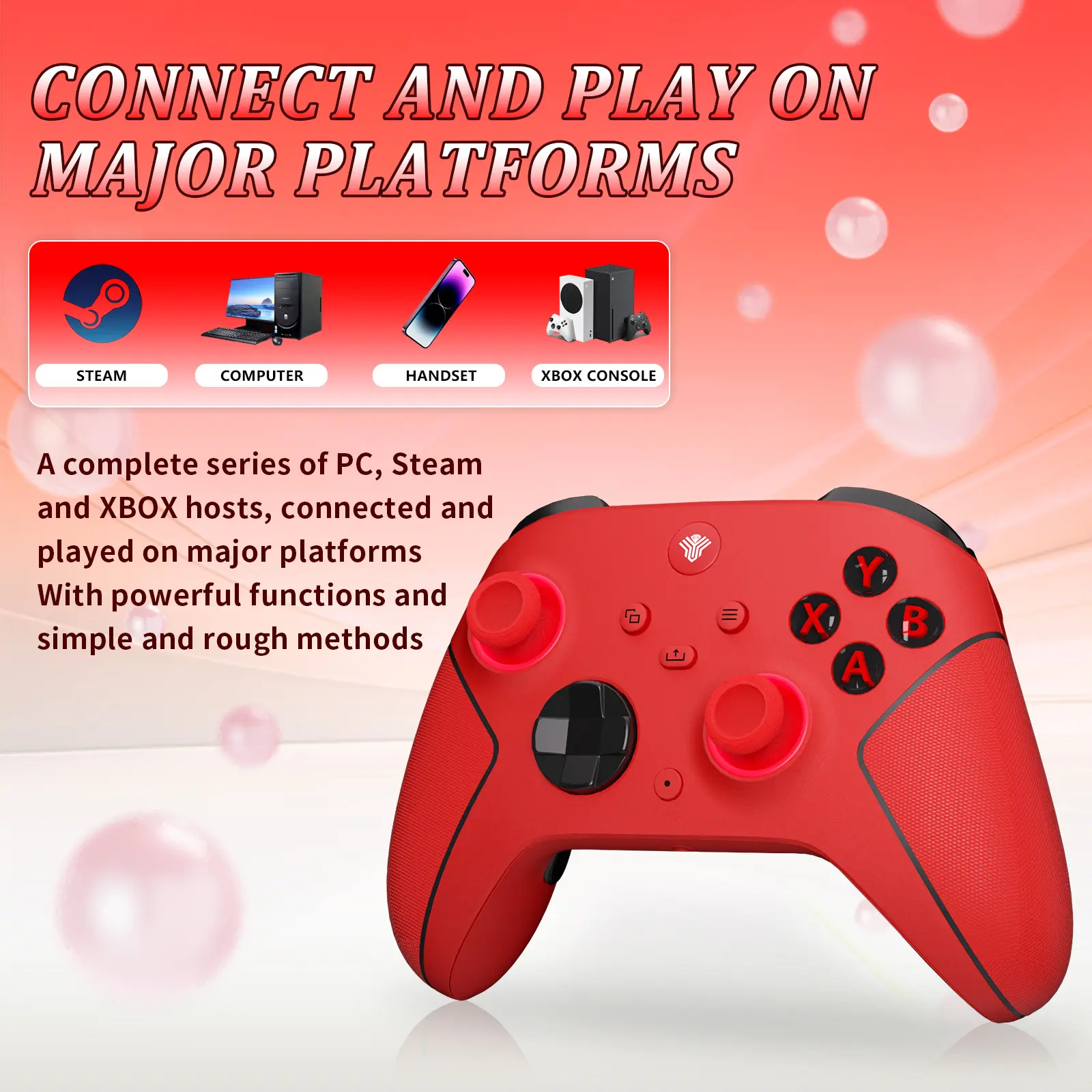 YUYIU Xbox HallEffect Wireless Controller for Xbox Series X/S, Xbox One, Steam & PC - Hall YUYIU Xbox HallEffect Wireless Controller for Xbox Series X/S, Xbox One, Steam & PC - Hall