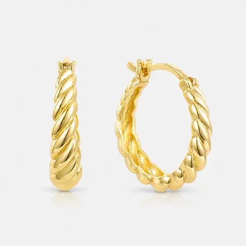 EVRY JEWELS Gold or Silver Plated Women's Hypoallergenic Don't Get It Twisted Earrings