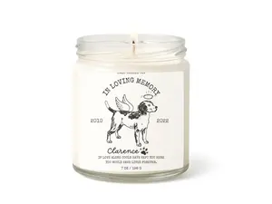 Pet Memorial Candles - Pet Remembrance Candle