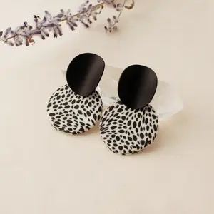 Black and White Silicone Earrings