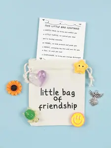 8pcs Little Bag of Friendship, Gift for Her/Him, Lucky Charm and Encouragement to Give as A Gift, Friendship Gift for Best Friends