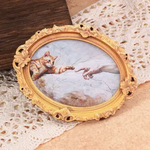 1PC Funny Famous Painting Refrigerator Magnet, Refrigerator Decorating Magnet, Fun Fridge Magnet, Nice Home Decor Gift, Unique Kitchen Accessory, Humorous Art Decoration, Humorous Artwork