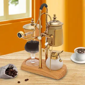 Gold Retro Balance Siphon Coffee Maker: 23.5cm12cm38cm, Suitable for Kitchens and Coffee Shops Tea