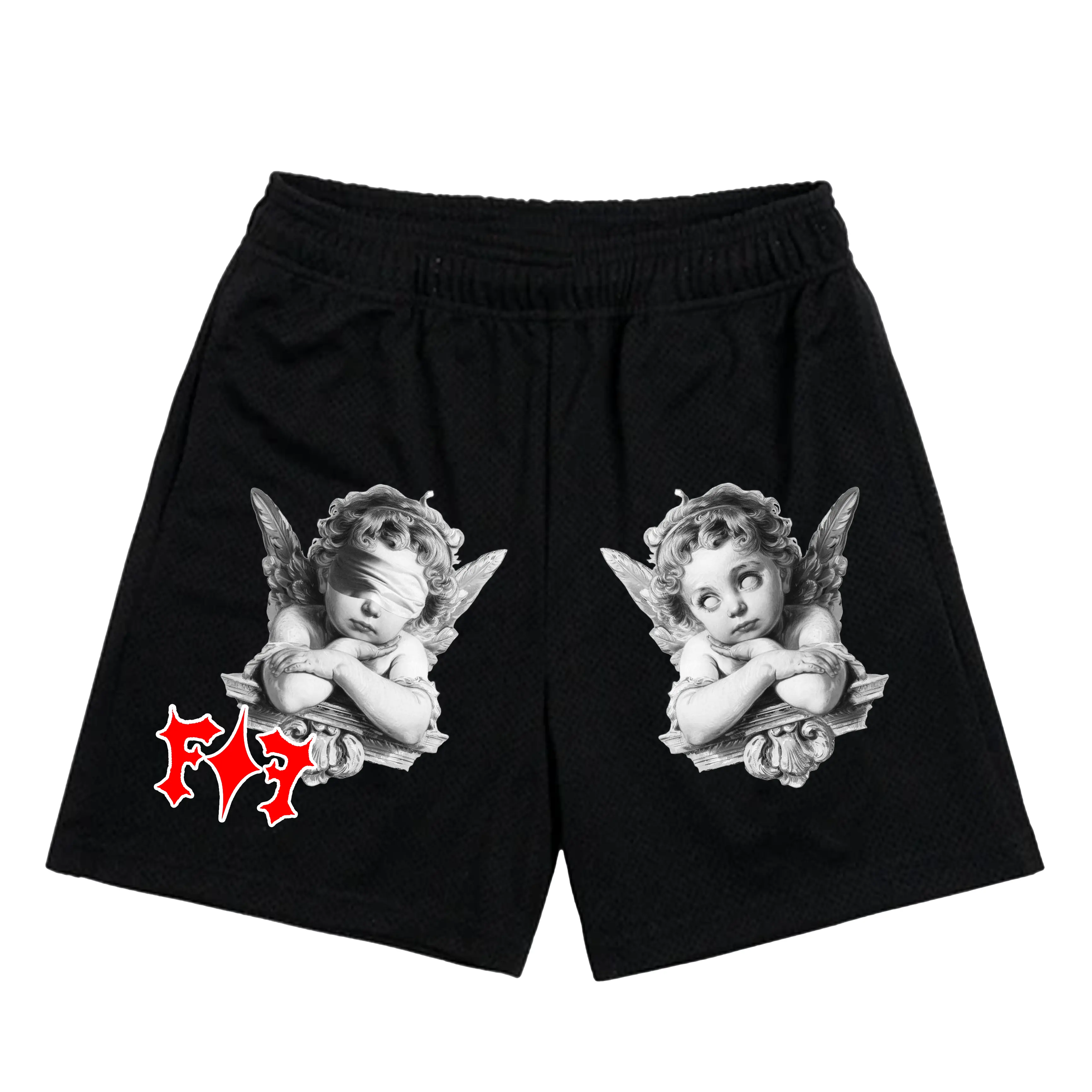 Twin Angels Mesh Shorts
