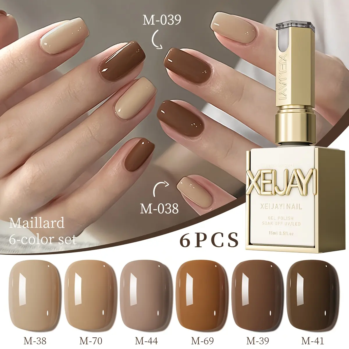 6pcs(38+70+44+69+39+41）