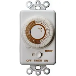 Coleman Cable 59745 24 Hour In-Wall Mechanical Timer