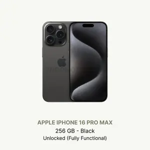 Refurbished Apple iPhone 16 Pro Max 256GB Unlocked Excellent Condition