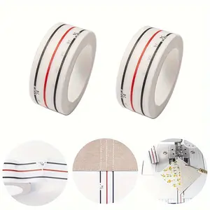 Precision Sewing Machine Guide Tool, Straight Stitch and Diagonal Seam Tape, Paper Material, Sewing Measuring Tape, 1/2 Roll