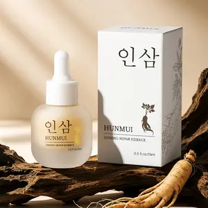 Korean Ginseng Repair Essence Serum, Hydrating, Brightening Face Treatment, Nourishing and Smooth, Firming and Lifting, Suitable for All Skin Types, Korean Skincare Product, Brightening Facial Serum