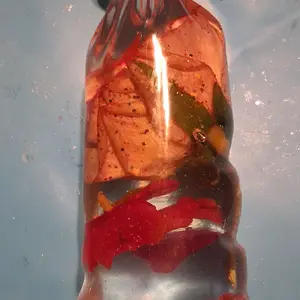 rose in a bag decoration (homemade using epoxy)