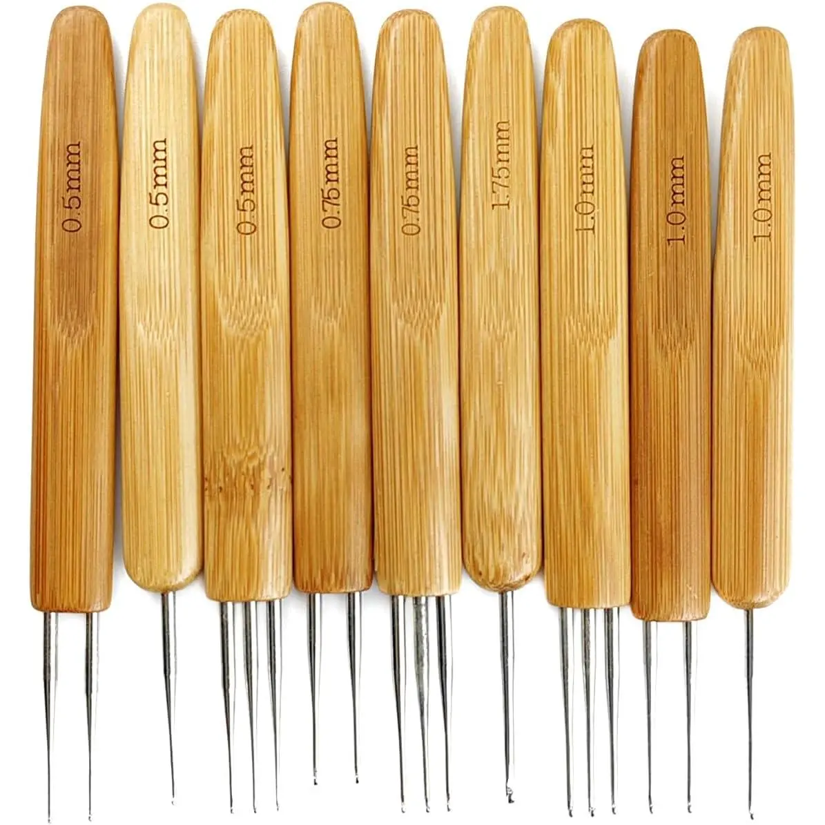 9 count Dreadlock Crochet Hook for Hair Dreadlock  Tool for Braid Craft Dread Locks Crochet  0.5mm 0.75mm 1mm 1.75mm