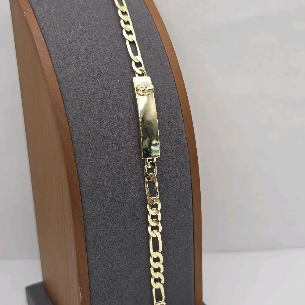 VIRGIN RELIGIOUS bracelet gold-plated ID STYLE figaro GOLD-PLATED 7 ⅕