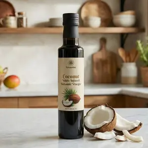 Levantine Coconut Infused White Balsamic Vinegar (8.45 Fl. Oz) Flavor Food Healthy Packaged Vegan