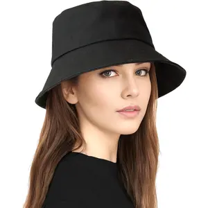 Unisex Bucket Hat for Women Men Cotton Summer Sun Beach Hat, Denim Packable Fisherman Caps for Casual, Trips, Sports