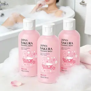 Cherry Blossom Bubble Bath | Knead the romance of spring into the bathtub, long-lasting and dense foam, gentle cleansing that also nourishes the skin. The bubble bath can cleanse and nourish the skin at the same time.
