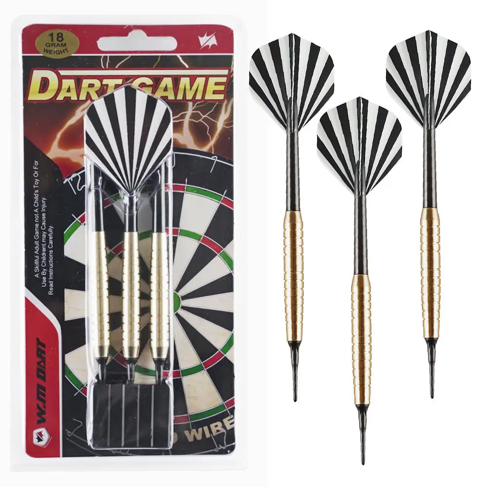 Soft Dart Set, 3 Counts/set Professional Dart with Dart Shafts & Flights, Indoor Leisure Dart Set for Home Office Party Darts Sets, Darts Gear