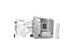 GIGABYTE B860I AORUS PRO ICE Intel Core Ultra (Series 2) LGA 1851 Motherboard, Mini-ITX, DDR5, 2x M.2, PCIe 5.0, Thunderbolt 4, WIFI7, 2.5GbE LAN, EZ-Latch