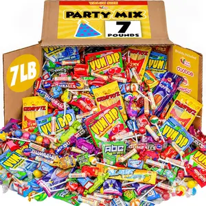 A Great Surprise Assorted Candy Mix - 7 Pound BOX - Individually Wrapped Candies - Pinata Candy Mix