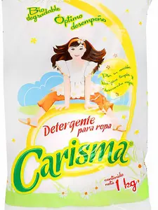 Carisma Powerful Powder Laundry Detergent - 1 Kilo Bag Super Tough Stain Remover - For all Fabric Types, Floral Scent
