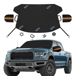 Oxford Cloth Car Windshield Snow Cover, 1 Count Magnetic Car Windshield Sunshade, Front Window Sunshade, Universal Car Exterior Accessories for Winter, Durable Car Sunshade, Car Sunshade Cover, Car Sun Shades Outside Car
