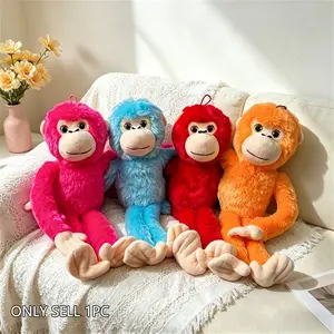 45cm Monkey Plush Toy, Dopamine Color, Room Decor, Kids Birthday Gift, Graduation, Halloween, Christmas, Unisex Fun Creative Gift