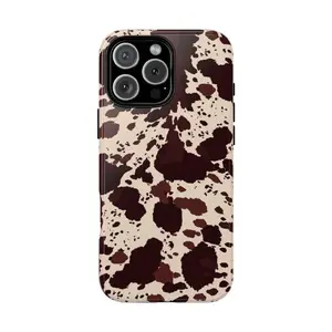 Phone Case - Retro Brown-Red Spotted Pattern Suitable for Autumn And Winter Styles. Phone Case for Iphone 17, 17 Pro, 17 Air, 16 Pro Max, 16E, 15P, 13, 11, 12, XS, 8 Plus, 7, 12 Glossy Hard Case