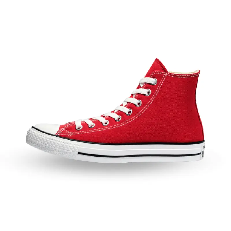 Converse Chuck Taylor All Star Hi Men's Classic High-Top Sneakers in Red - Casual Athletic Trainer with Rubber Outsole