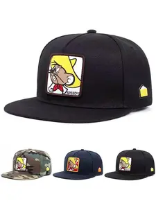 2025 Personalized Cartoon Flat Edge Hat SPEEDY Mouse Labeling Embroidery Men's Street Hip Hop, Women's Outdoor Cycling Sports Sunshade Hat, Baseball Cap Adjustable