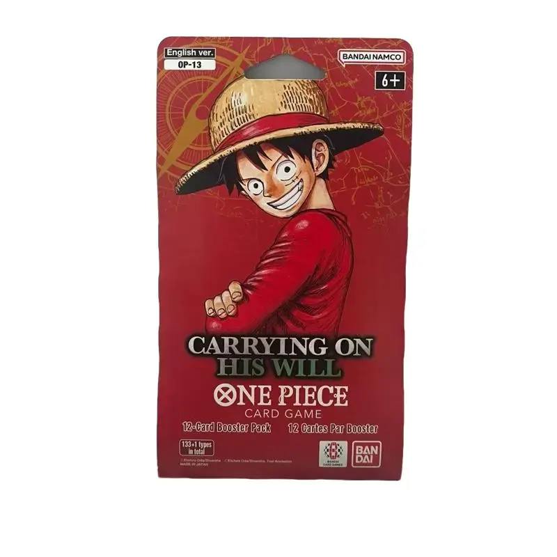 English One Piece Trading Card Game Sleeved Booster Pack OP13 OP16