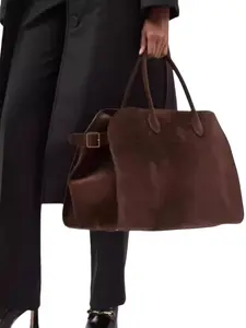 Women's Plain Suede Handbag, Large Capacity Shoulder Bag for Daily Use, Casual Fashion Versatile Design, Elegant Commuter Bag, Perfect for Commuting & Shopping