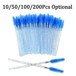 Disposable Eyelash Brush with Storage Container, Bendable Eyebrow Spoolies, Lash Brush for Lash Extensions, Eyebrow Spoolie, Castor Oil Brushes, Makeup, Eyebrow Makeup Tool, Cosmetic