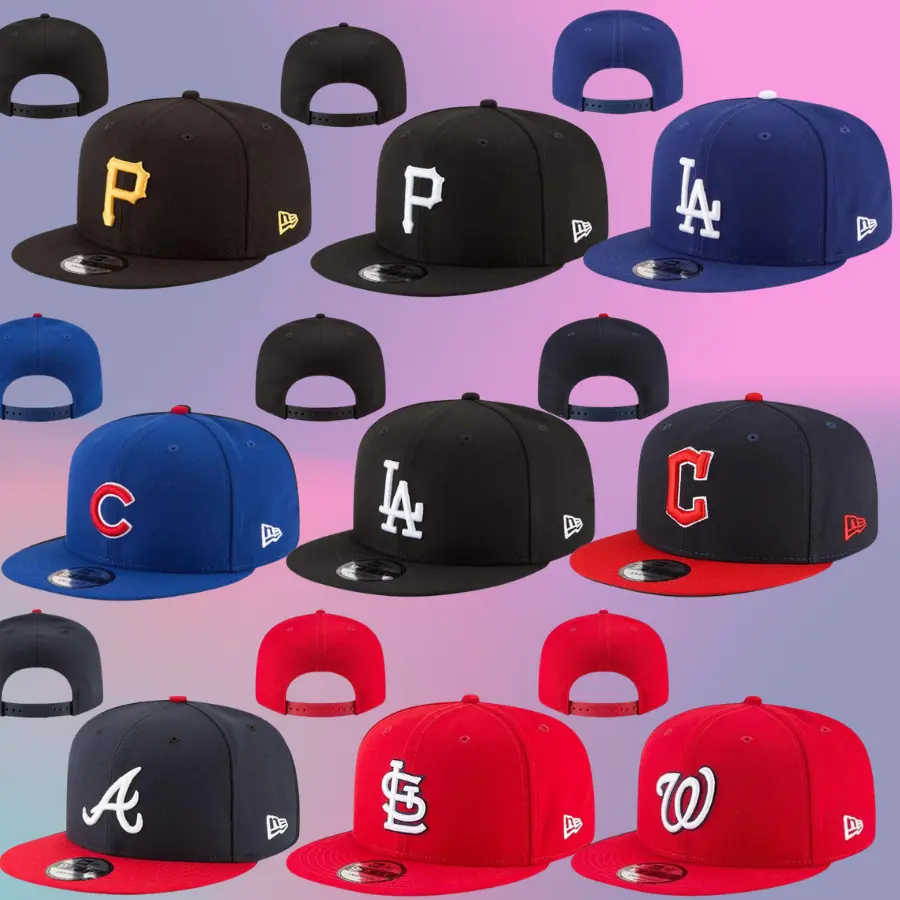 MLB Adjustable Snapback Baseball Cap – LA Dodgers, NY Yankees, Chicago White Sox, St. Louis Cardinals, Washington Nationals, Pittsburgh Pirates, Atlanta Braves, Cleveland Guardians – Flat Brim Streetwear Hat, Unisex Sports Fashion