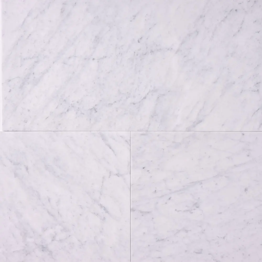 Carrara White Marble 12x24 Field Tile Polished/Honed