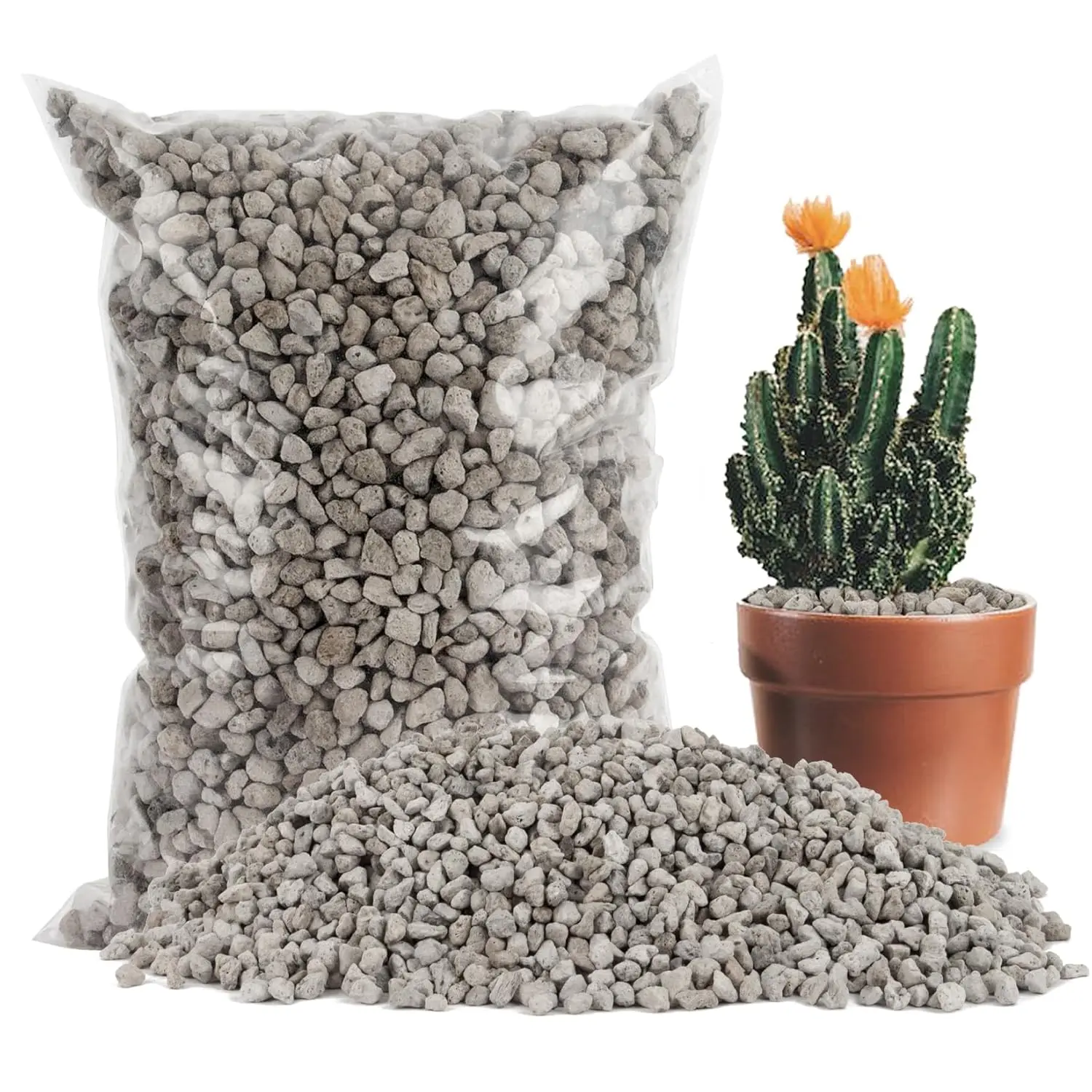 Horticultural Pumice Stone - Pumice Stone for  Succulent Cactus Bonsai Orchid Soil Amendment 410g