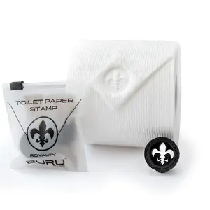 BURU SOLUTIONS Toilet Paper Stamp Royalty (Fleur de Lis) - Elevate you Bathroom Decor!