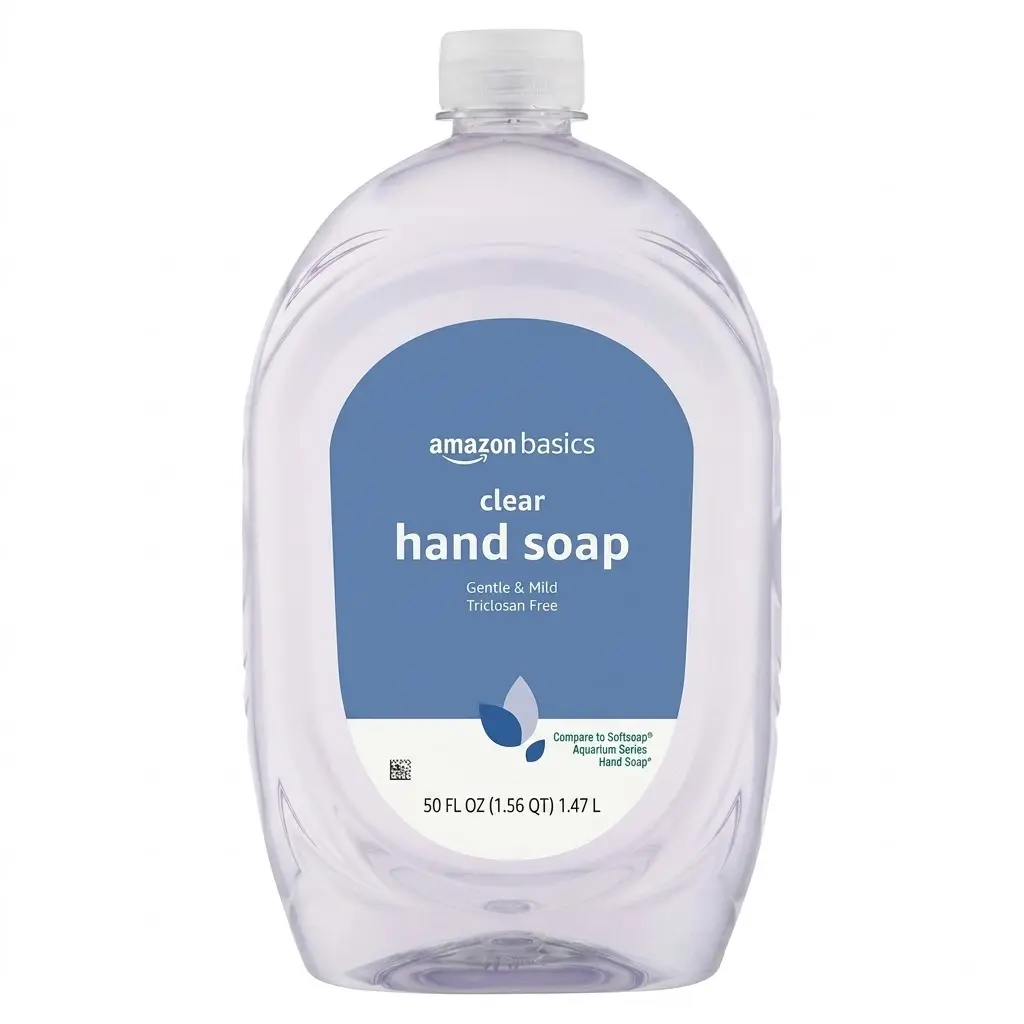 50 fl oz Gentle & Mild Clear Liquid Hand Soap Refill - Triclosan-Free & Dermatologist Tested Hand Wash