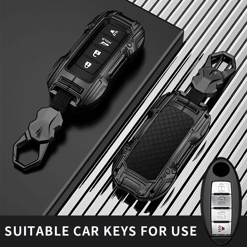 Durable Car Key Cover for Nissan 4-Button Altima Maxima Rogue Infiniti, Protective Key Fob Case, Stylish Automotive Accessory, Car Key Protector, Key Fob Shell, Car Accessories