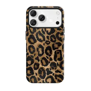 Brown leopard print, suitable for iPhone17 ProMax, 17Air, 16Pro, 15, 14, 13, 12. Beautiful phone case |     Cellphone Shockproof protective case |       Smart phone case, a gift for girls Protector Cover iphone 16 plus cases iphone 15 pro max case