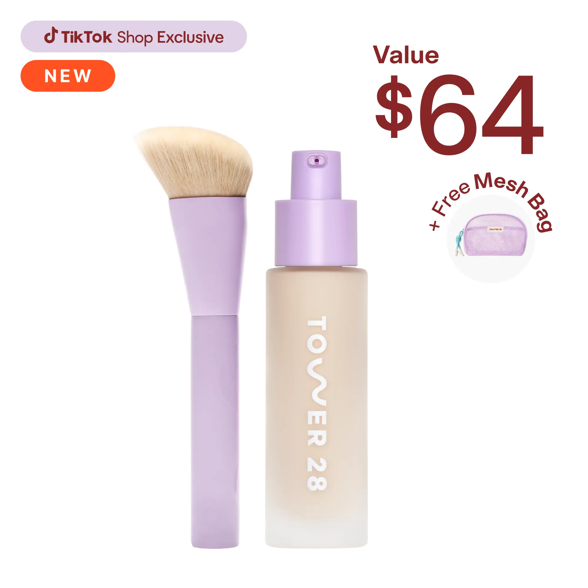 Tower 28 Swipe Foundation & Brush DUO