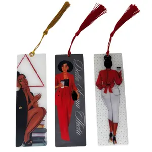Delta Sigma Theta Acrylic Bookmarks - 3 Piece Variety Set for Office Stationery Supplies