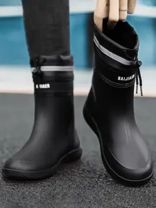 2026 new plus size women's rain boots couple's boots, midsole waterproof and moisture-proof rain boots, convenient drawstring rain boots, Waterproof Wellington Boots, garden shoes, outdoor fishing rain work boots